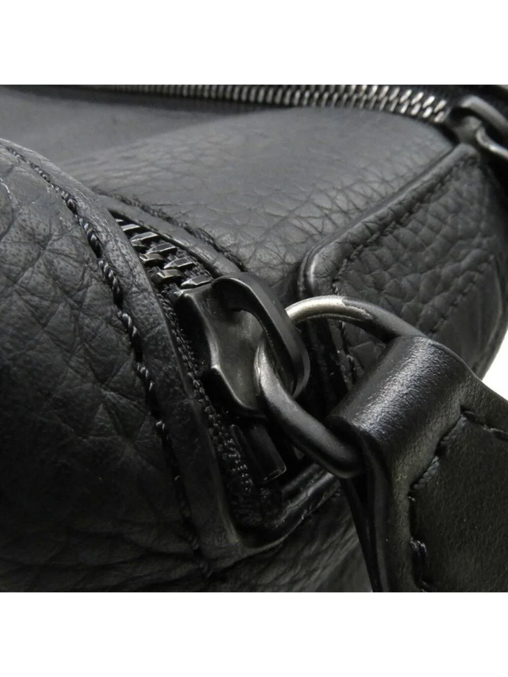Louis Vuitton Clutch Monogram Taurillon Dopp Kit Pouch Handbag Black